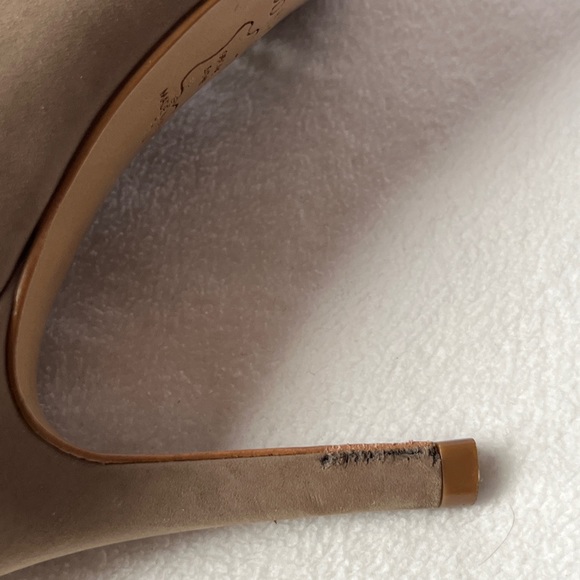 Klub Nico Mallia Open Toe Cut out Pumps Dress High Heel Booties - Nubuck - 7 sz - Picture 9 of 11